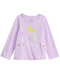 New Epic Threads Girls Purple Graphic Elephant Long Sleeve Blouse Top Size 2T