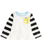 First Impressions Baby Boys Giraffe Pocket T-Shirt White Striped Long-Sleeve 3T