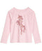 Epic Threads Girls Pink Graphic Pink Glitter Unicorn Long Sleeve Blouse Top 2T - evorr.com