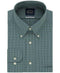 New EAGLE Men's Long Sleeve Green Check Dress Shirt Non Iron Size 15 1/2 34/35 - evorr.com