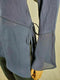 New Bar III Women's Bell  Sleeve Blue Chiffon hem Tie Closure Side Blouse Top S - evorr.com