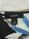 Alfani Womens V-Neck Blue Digital Floral Printed Ruffle Trim Blouse Top Plus 0X - evorr.com