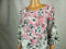Alfani Women Scoop-Neck Pink Floral Print 3/4 Sleeve Point Hem Tunic Top Plus 0X - evorr.com