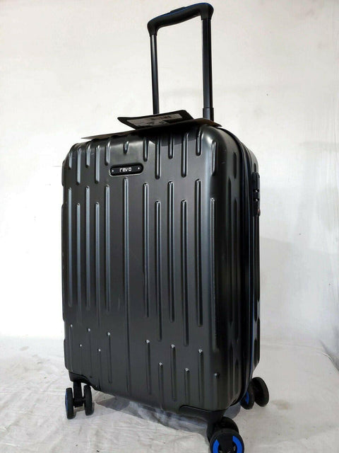 REVO Rain 20" Expandable Spinner Wheels Carry On Suitcase Hard Luggage TSA - evorr.com