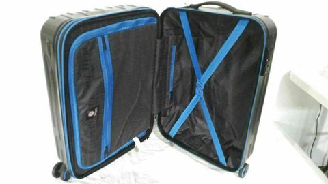 REVO Rain 20" Expandable Spinner Wheels Carry On Suitcase Hard Luggage TSA - evorr.com