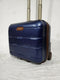 London Fog Brentwood 15" Under seat Luggage Carry On Suitcase Blue Hardcase