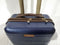 London Fog Brentwood 15" Under seat Luggage Carry On Suitcase Blue Hardcase