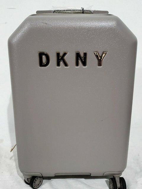 DKNY Allure 20" Hard Case Spinner Suitcase Luggage Carry On Gray - evorr.com