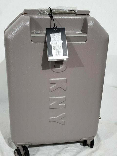 DKNY Allure 20" Hard Case Spinner Suitcase Luggage Carry On Gray - evorr.com