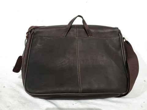 Kenneth Cole Reaction Genuine Colombian Leather Business Messenger Laptop Bag - evorr.com