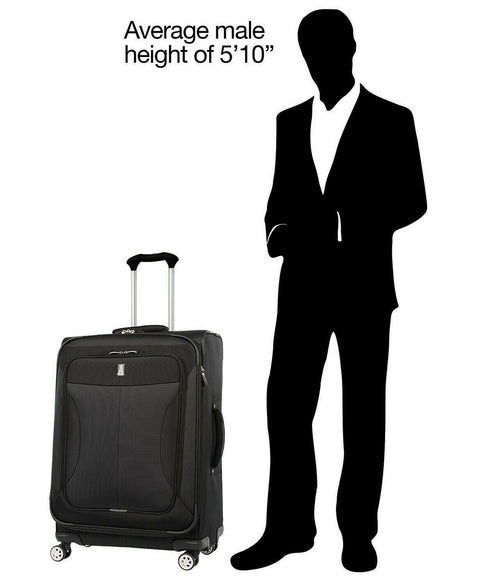 NEW TRAVELPRO WALKABOUT 5 25" SPINNER SUITCASE BLACK LUGGAGE - evorr.com