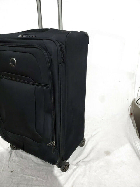 Delsey Helium DLX 25" Softside Check-In Spinner Luggage Suitcase Green