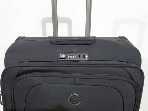 Delsey Helium DLX 25" Softside Check-In Spinner Luggage Suitcase Green