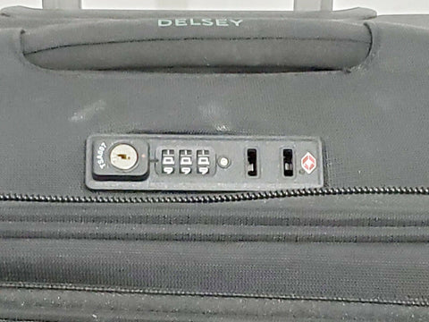 Delsey Helium DLX 25" Softside Check-In Spinner Luggage Suitcase Green