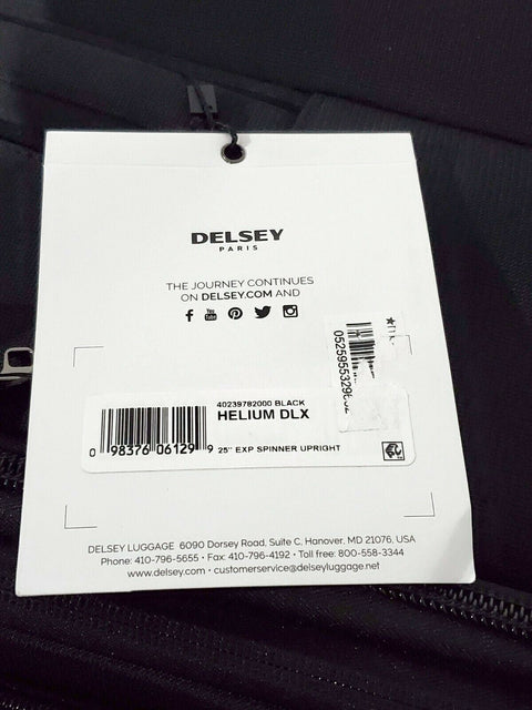 Delsey Helium DLX 25" Softside Check-In Spinner Luggage Suitcase Green