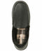 Weatherproof Men Memory Foam Leather Slippers Indoor/Outdoor Moccasin BLK L 10.5