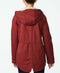 NEW Collection-B Women's Faux-Fur Lined Hooded Anorak Jacket Red SIZE XS