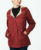 NEW Collection-B Women's Faux-Fur Lined Hooded Anorak Jacket Red SIZE M