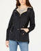 NEW Collection-B Women Faux-Fur Lined Hooded Anorak Jacket Blue Coat SIZE S