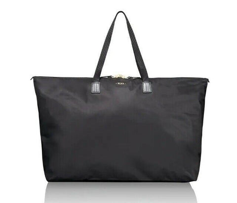 New TUMI Voyageur Women's JUST IN CASE Tote Travel Bag Black Nylon