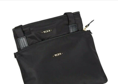 New TUMI Voyageur Women's JUST IN CASE Tote Travel Bag Black Nylon