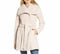 $129 NEW Madden Girl Women Belted Wrap Coat Pink Weave Jacket Size M