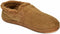 Gold Toe Men Beige Suede Fleece-Line Twin Gore Memory Foam Slipper Shoe S 7-8