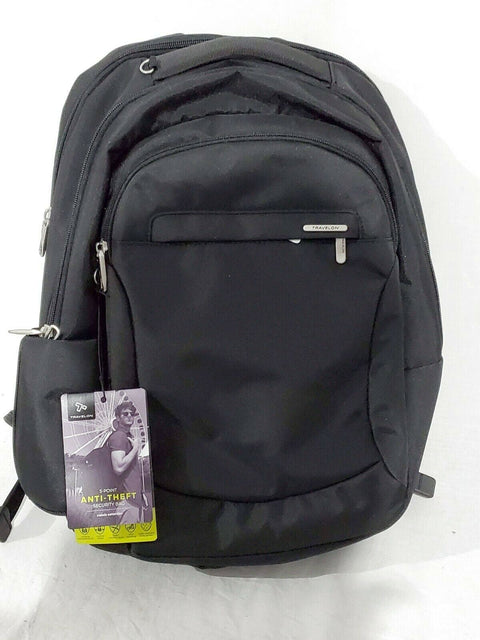 $190 Travelon Anti-Theft Classic Large Backpack Carry On shoulder Bag Black