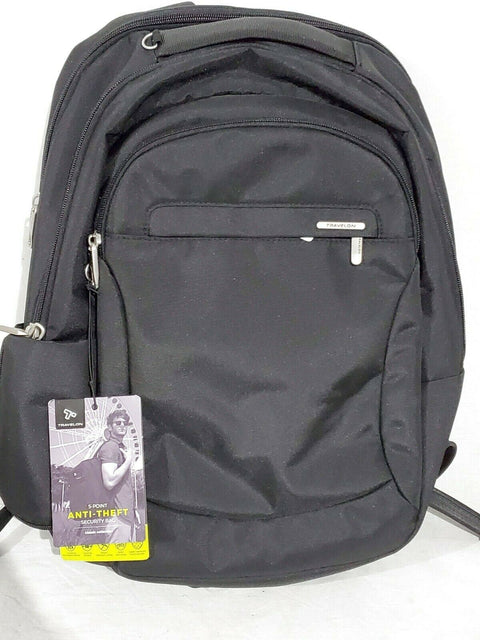 $190 Travelon Anti-Theft Classic Large Backpack Carry On shoulder Bag Black