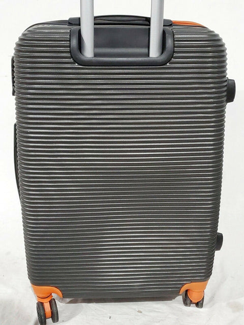 ATM Wave Collection 26". Hardside Luggage Medium Check-in suitcase Gray Orange