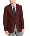 $295 CALVIN KLEIN Men Two Button Jacket Animal Burgundy Slim Sport Coat Size 46R