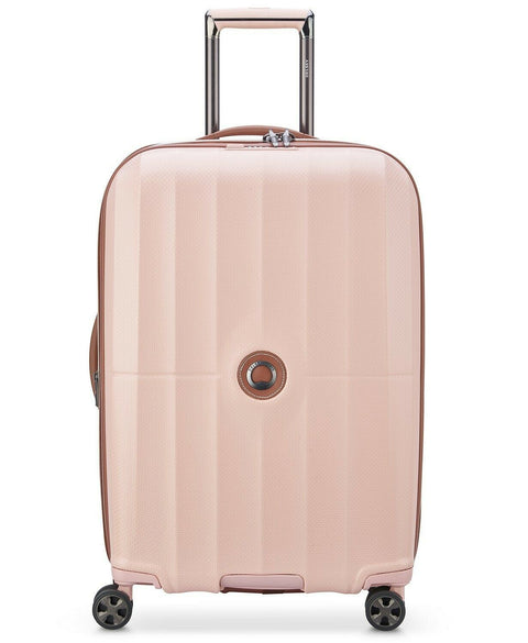 $460 DELSEY St. Tropez 24" Hardside Spinner Luggage Suitcase Pink Check-In Size