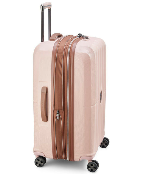 $460 DELSEY St. Tropez 24" Hardside Spinner Luggage Suitcase Pink Check-In Size