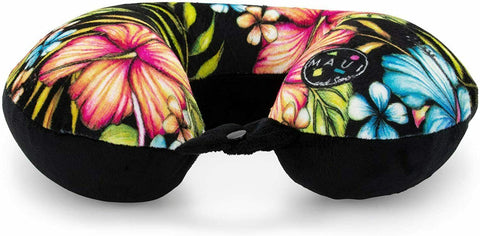New Maui and Sons Hawaiian Memory Foam Travel Neck Pillow Microbeads