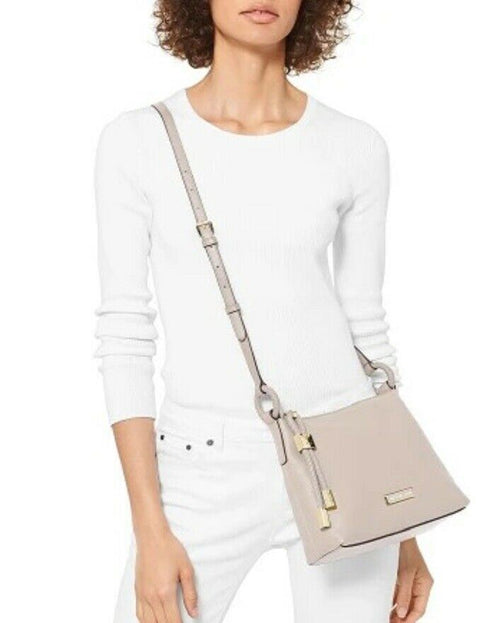 $228 MICHAEL KORS Women's Lexington Pebble Leather Large Crossbody Shoulder Bag