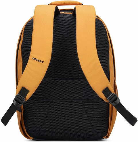 New DELSEY Paris 15.6" Laptop Backpack Yellow 15.6" Sleeve Shoulder Bag Travel