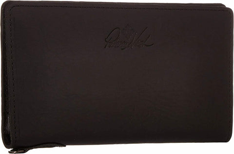 New Patricia Nash Valentia Black Italian Leather Wristlet Wallet Clutch