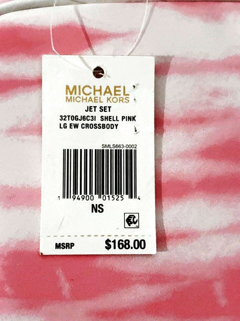 $168 MICHAEL KORS Women's Jet Set East West Crossbody Shoulder BAG Pink