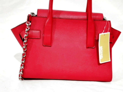 $328 MICHAEL Michael Kors Women's Carmen Small Flap Belted Leather Satchel Bag