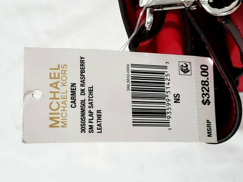 $328 MICHAEL Michael Kors Women's Carmen Small Flap Belted Leather Satchel Bag