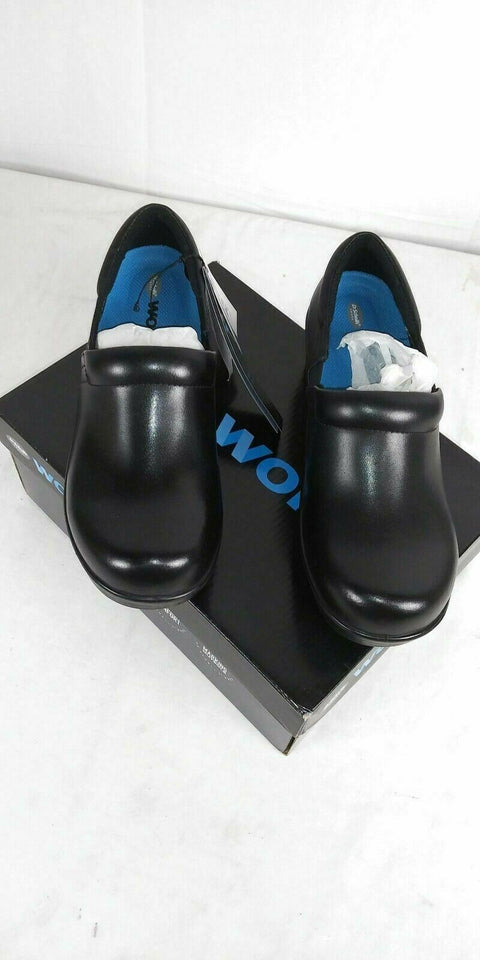 New Dr. Scholl's Shoe's Women's Dynamo Clogs Black Leather Comfort Boots 8.5 US