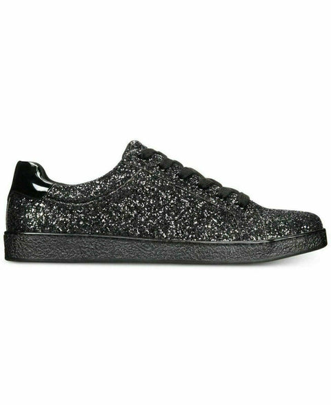 INC Concepts Mens Shoes Silas Black Glitter Fashion Sneakers Lace Up Black 9 M