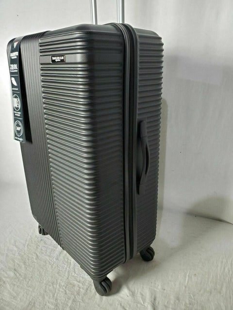 New Travelers Club Luggage Basette 28" Check-In Black Hard Luggage Suitcase