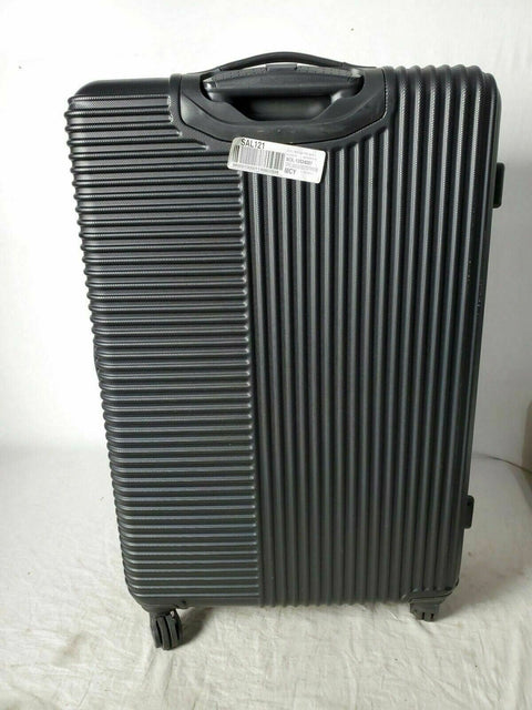 New Travelers Club Luggage Basette 28" Check-In Black Hard Luggage Suitcase