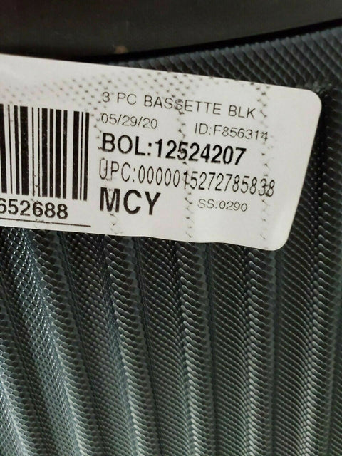 New Travelers Club Luggage Basette 28" Check-In Black Hard Luggage Suitcase