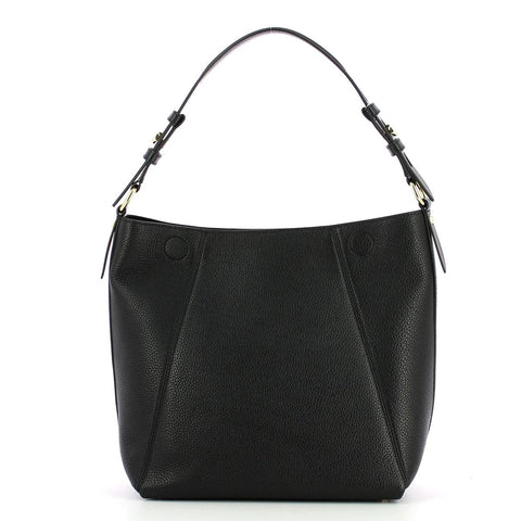 $278 MICHAEL KORS Women Jet Set Leather Lucy Hobo Shoulder Bag Black