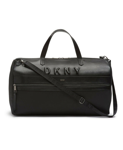 New DKNY Trademark Duffle Bag Black Travel Bag 21" Cary On