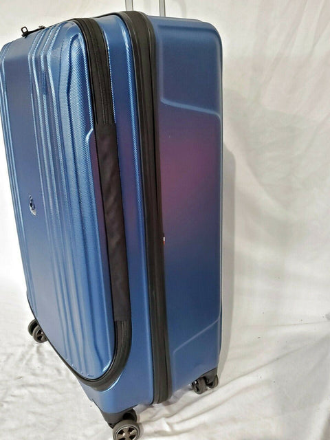 $400 Delsey Eclipse 29" Hard Case Spinner Suitcase Luggage Expandable Blue