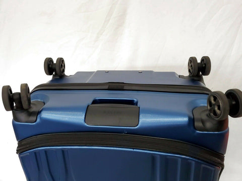 $400 Delsey Eclipse 29" Hard Case Spinner Suitcase Luggage Expandable Blue