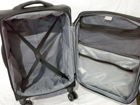 Delsey OptiMax Lite 21" Expandable Carry-On Suitcase Luggage Spinner Black